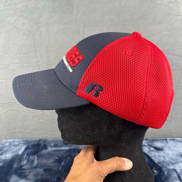 Fresno State Bulldogs Hat Russell Strapback Mesh Thick Spellout Performance D1 - Picture 3 of 10